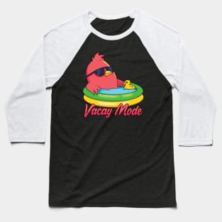 Vacay Mode Funny Bird Cartoon Baseball T-Shirt